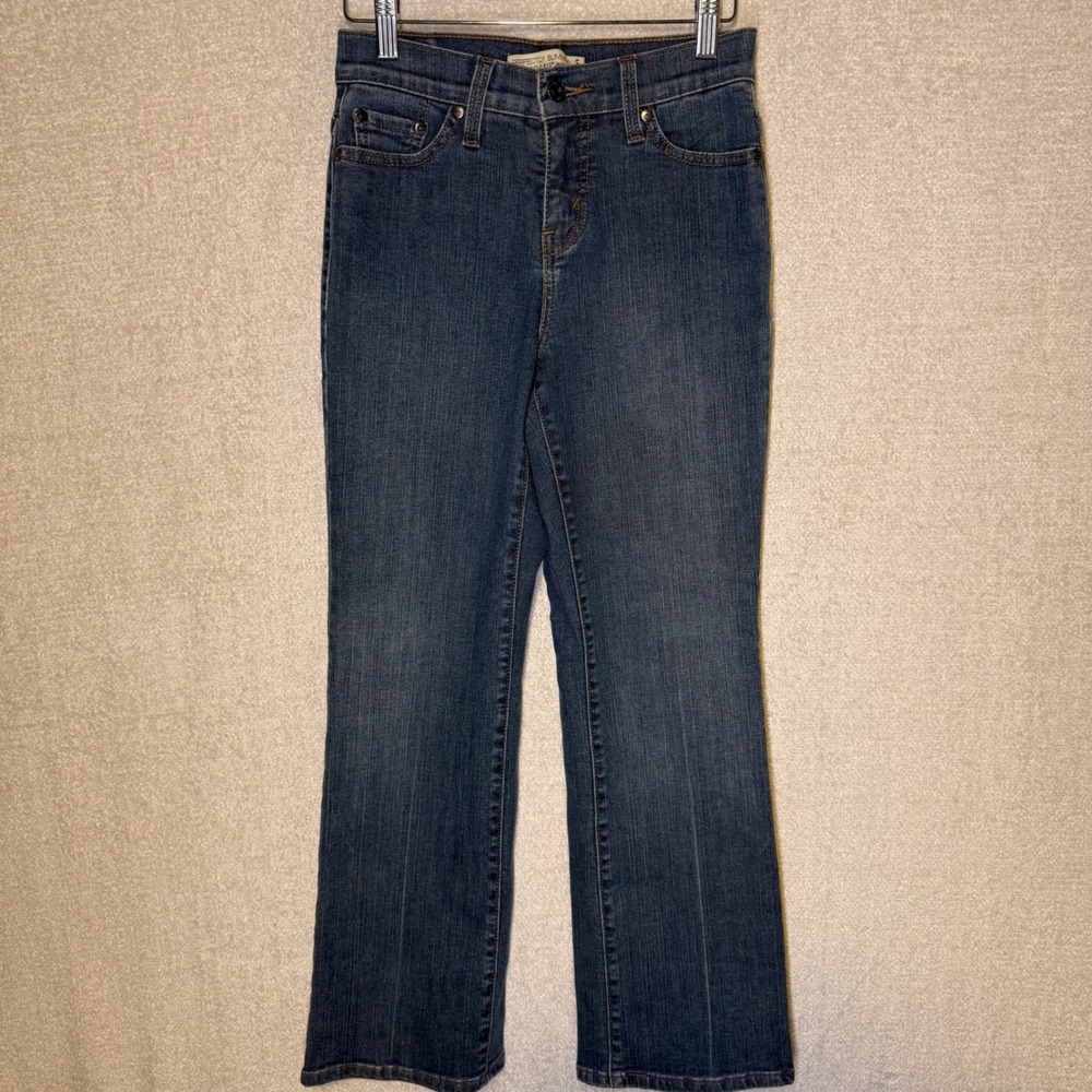Levi's 512 Perfectly Slimming Bootcut Jeans Women's 4P Petite Dark Wash Y2K